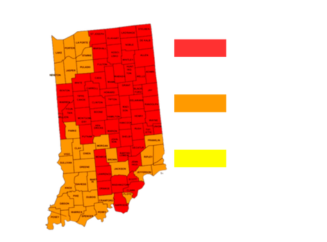 EPA radon zone maps in Indiana